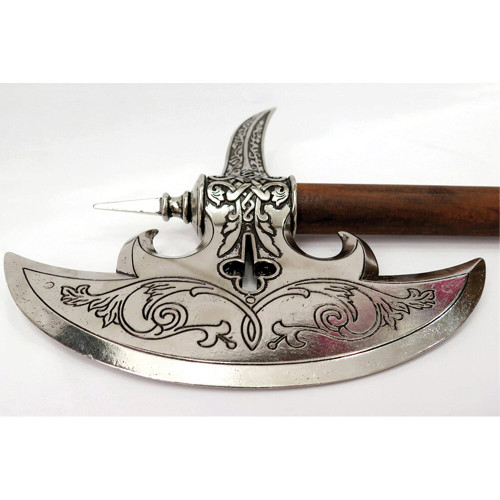 16th Century German Battle Axe Nickel Finish Alt Image 2