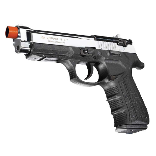 ZORAKI 918 Semi Auto Blank Pistol - Chrome Main Image