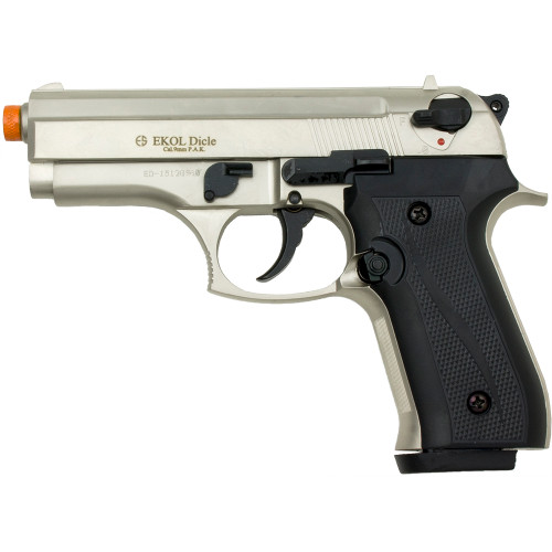 Dicle 8000 9mm Front Firing Blank Gun Semi Automatic - Satin Main Image