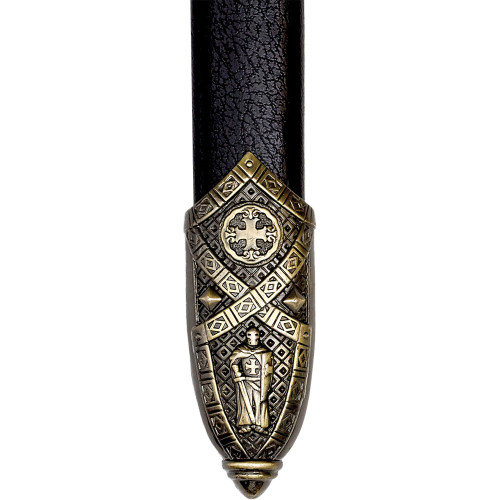 Replica Templar Knight Sword with Black Scabbard Alt Image 4