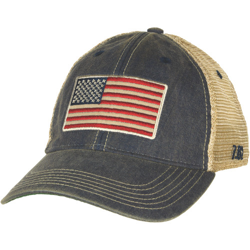 Embroidered Flag Trucker Cap Main Image