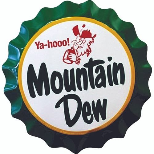 Mountain Dew Bottle Cap Metal Sign Main Image