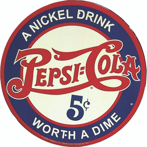 Pepsi Nickel Drink Metal Sign Main Image