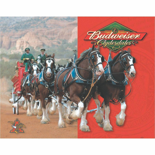 Budwieser Clydesdales Metal Sign Main Image