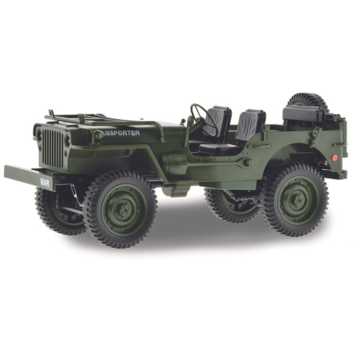 U.S. Army Jeep w/Canvas Top 1/10 R/C Model Alt Image 2