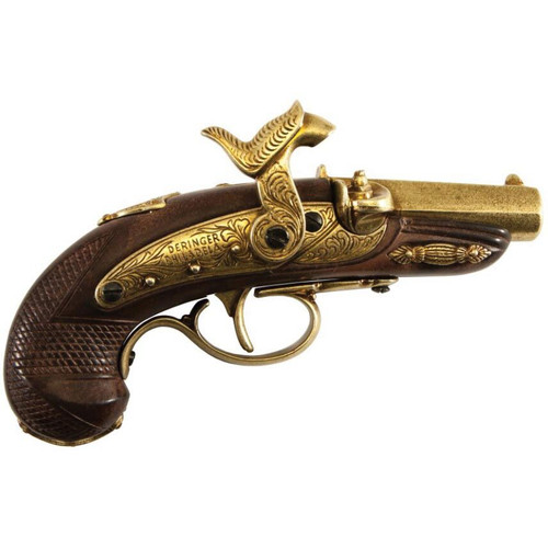 Brass Philadelphia Derringer Cap Gun Main Image