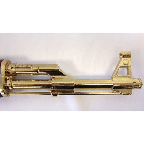 Russian AK-47 Assault Rifle Model - Gold Finish Alt Image 1