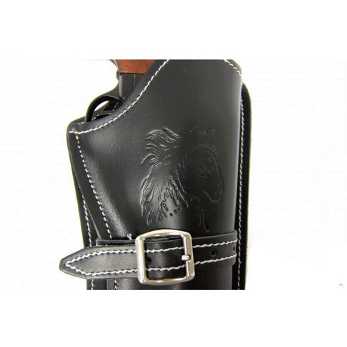 Western-Style Leather Single-Rig Fast-Draw Holster Alt Image 5