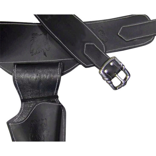 Western-Style Leather Single-Rig Fast-Draw Holster Alt Image 1