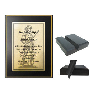 Second Amendment Wood Stand Main Image