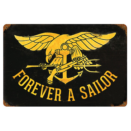 Forever a Sailor Metal Sign Main Image