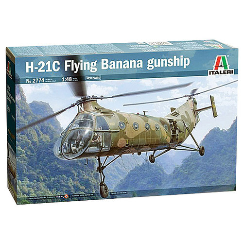 H-21C Flying Banana Gunship 1/72 Kit Main Image