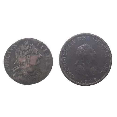 King George III Two Coin Set Clear Box Main Image