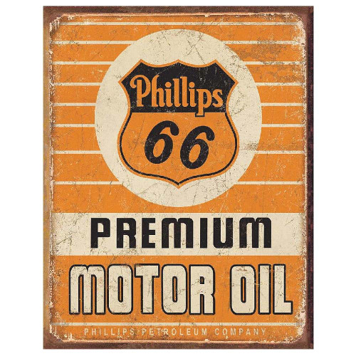 Phillips 66 Premium Oil Metal Sign Main Image