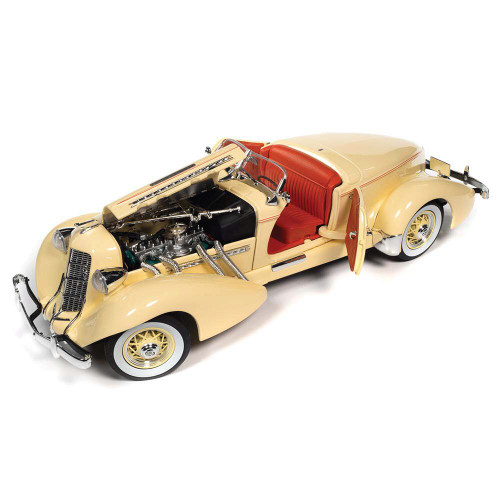 1935 Auburn 851 Speedster 1/18 Die Cast Model- White Alt Image 1