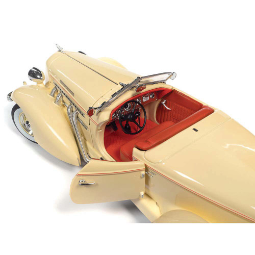 1935 Auburn 851 Speedster 1/18 Die Cast Model- White Alt Image 2