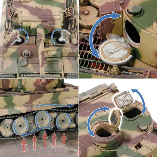 Sd.Kfz.181 PzKpfw VI Tiger 1/32 Die Cast Model Alt Image 8