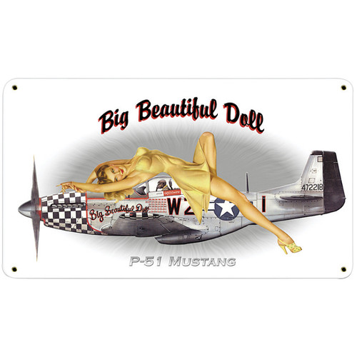 Big Beautiful Doll Metal Sign Main Image
