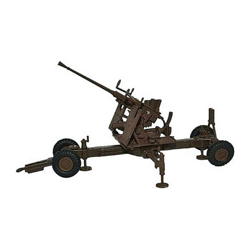 Bofors 40mm Gun 1/76 Die Cast Model - Brown Main Image