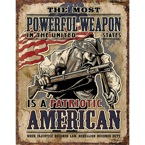 American Patriot Metal Sign Main Image