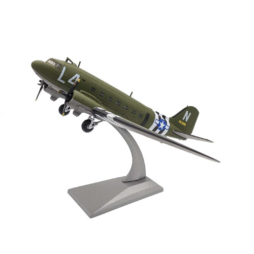 Douglas C-47 Skytrain 1/100 Die Cast Model  439th Troop Carrier Group, 9th Air Force, USAAF, D-Day Main Image