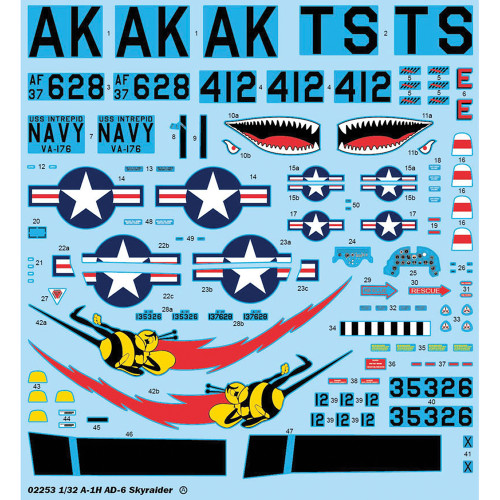 Douglas A-1H AD-6 Skyraider 1/32 Kit Alt Image 3