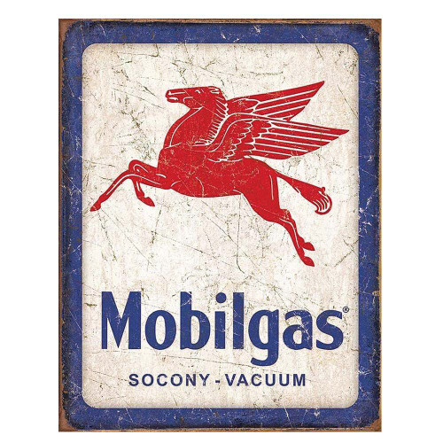Mobilgas Pegasus Metal Sign Main Image