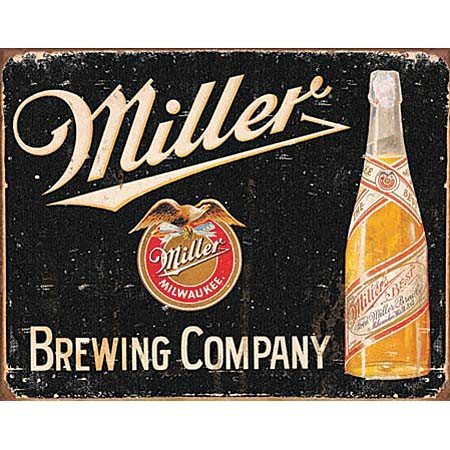 Miller Brewing Vintage Metal Sign Main Image