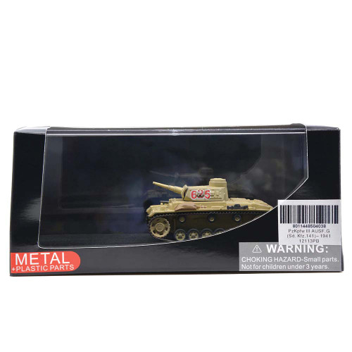 Sd. Kfz. 141 PzKpfw III Ausf. G 1/72 Die Cast Model Deutsches Afrika Korps, North Africa, 1941 Alt Image 4