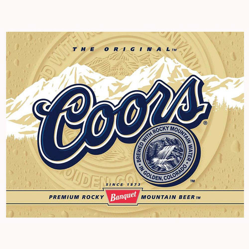 Coors Label Metal Sign Main Image