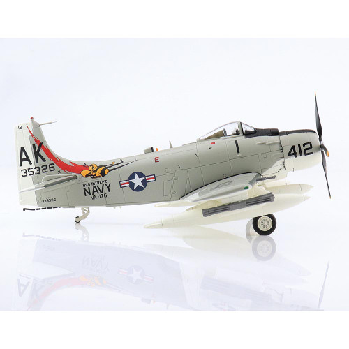 A-1H Skyraider 1/72 Die Cast Model VA-176, USS Intrepid, 1966 Alt Image 1