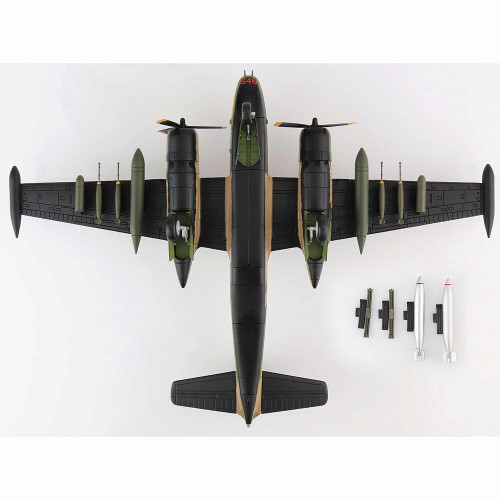 B-26K Counter Invader 1/72 Die Cast Model - HA3226 609th SOS, 59th SOW, Thailand 1969 Alt Image 4