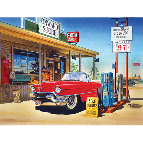 Onward Store Gas Station 500 Piece Jigsaw Puzzle Main Image