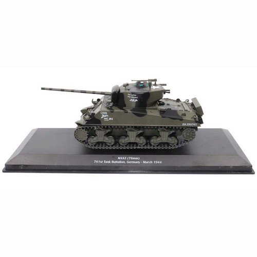 M4A3 Sherman 1/43 Die Cast Model 761st Tank Battalion, Germany, March 1944 Alt Image 2