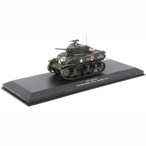 M5A1 Stuart 1/43 Die Cast Model 37th Tank Battalion - France, September 1944 Alt Image 1