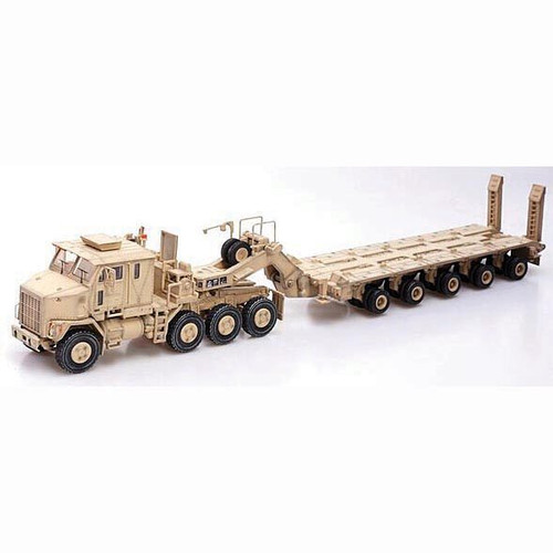 M1070 Heavy Equipment Transporter 1/72 Die Cast Model Desert Color Alt Image 1