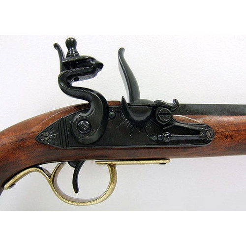 Kentucky Flintlock Pistol - Large Barrel End/Black Finish Alt Image 1