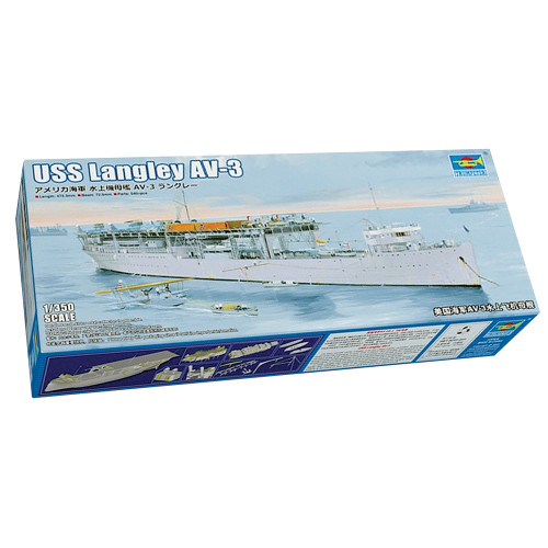 USS Langley AV3 Aircraft Carrier 1/350 Kit Main Image