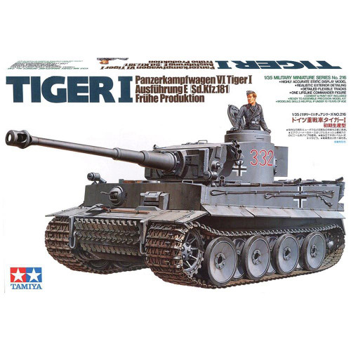 Tiger 1 (Early Production) Tank 1/35 Kit Tamiya (35216) Main Image