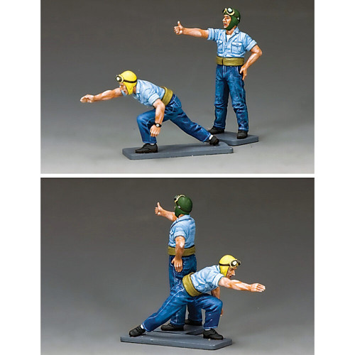 2-piece U.S. Navy Deck Crew #1 1/30 Figure Set Alt Image 1