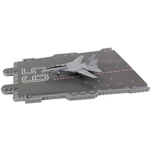 USS Enterprise Deck Section  w/F-14 Tomcat "Black Aces" 1/20 Forces of Valor  - WJ-831101 Section A Main Image