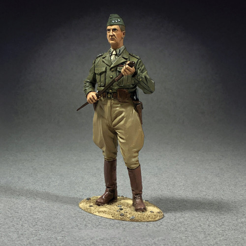 U.S. General George S. Patton (1943-45)1/30 Figure William Britain 10119 Alt Image 1