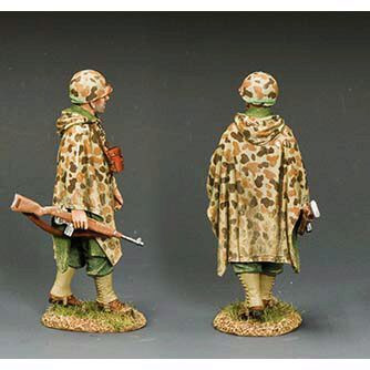 Marine Officer w/Camouflage Poncho 1/30 Figure K&C (USMC060) Alt Image 1