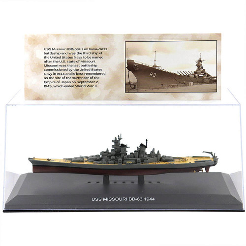 USS Missouri BB-63 1/1250 Die Cast Model Alt Image 2