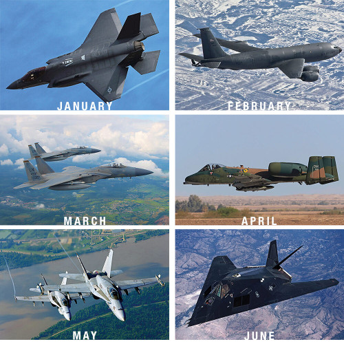 MILITARY JETS 2024 WALL CALENDAR Alt Image 2