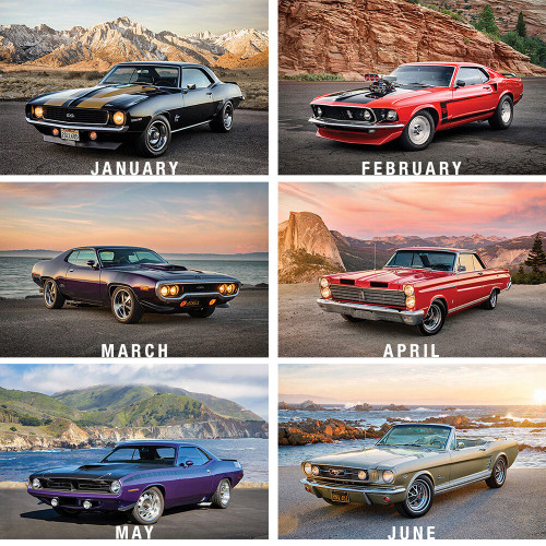 DREAM MACHINES- MUSCLE CAR EDITION 2024 WALL CALENDAR Alt Image 2