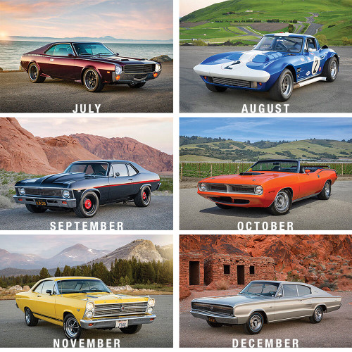 DREAM MACHINES- MUSCLE CAR EDITION 2024 WALL CALENDAR Alt Image 3