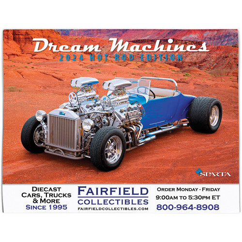 DREAM MACHINES- HOT ROD EDITION 2024 WALL CALENDAR Main Image