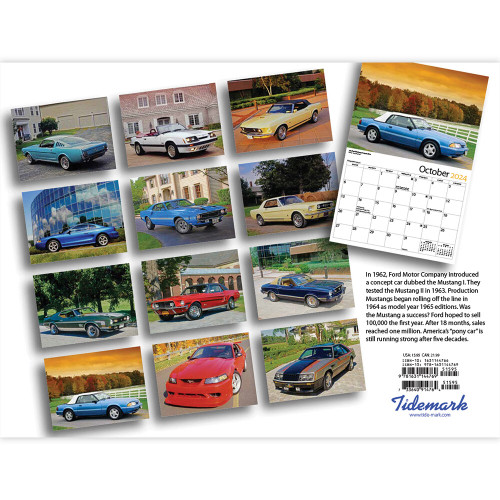 Classic Mustang 2024 Wall Calendar Alt Image 2