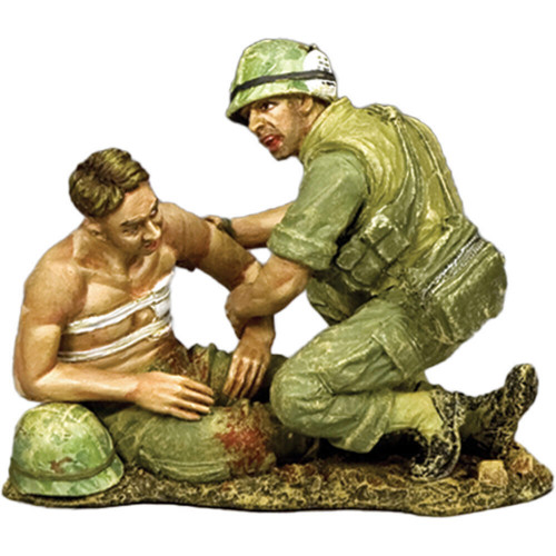2-Piece Corpsman and Wounded Marine 1/30 Figure Set Main Image